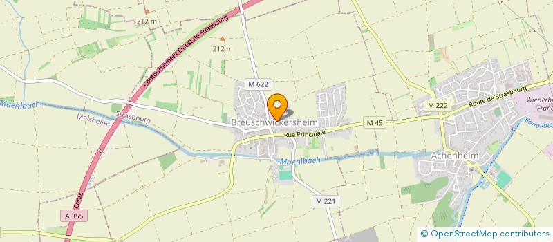 localisation de l'entreprise SCI HOLWEGSHAFFEN  BREUSCHWICKERSHEIM