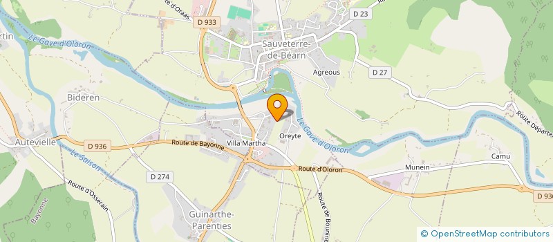localisation de l'entreprise SCI HOLY  SAUVETERRE-DE-BEARN