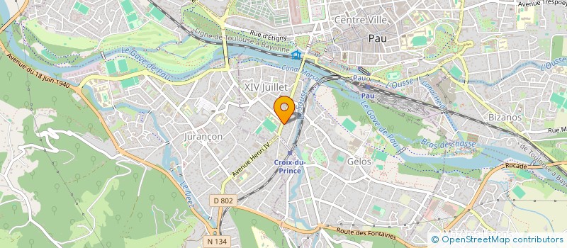localisation de l'entreprise SCI HOMA à PAU