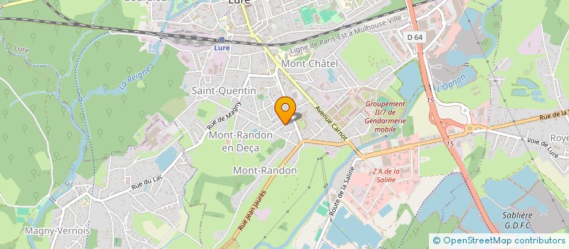 localisation de l'entreprise SCI HOMA HM  VY-LES-LURE