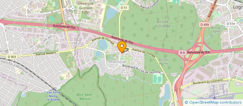 localisation de l'entreprise SCI HOMAYOUN  EMERAINVILLE