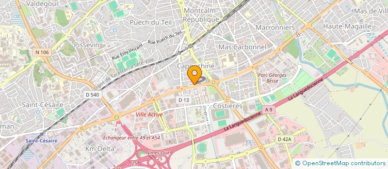 localisation de l'entreprise SCI HOMBEL  NIMES