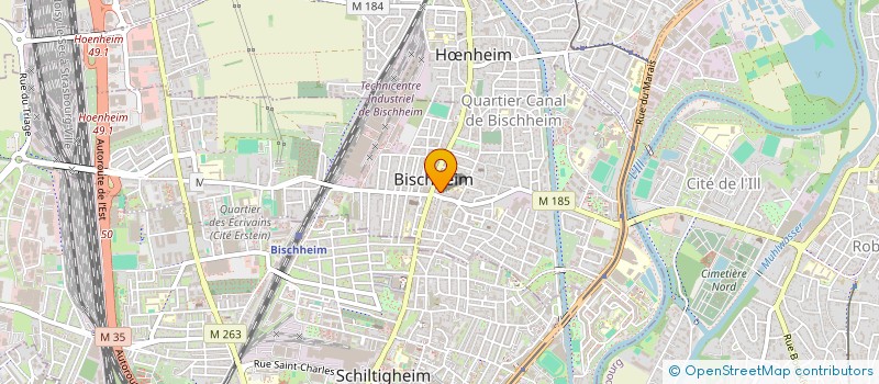 localisation de l'entreprise SCI  HOMBRADA  BISCHHEIM