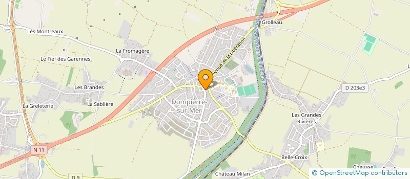 localisation de l'entreprise SCI HOME 1837  DOMPIERRE-SUR-MER