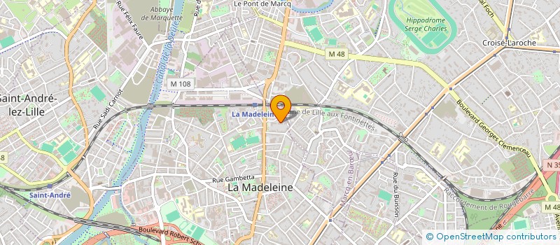 localisation de l'entreprise SCI HOME 34 à LA MADELEINE