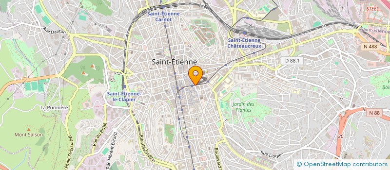 localisation de l'entreprise SCI HOME  SAINT-ETIENNE