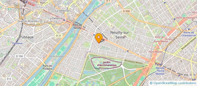 localisation de l'entreprise SCI HOME à NEUILLY-SUR-SEINE