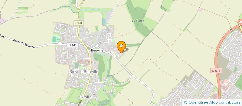 localisation de l'entreprise SCI HOME  BIEVILLE-BEUVILLE