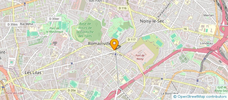 localisation de l'entreprise SCI HOME CONCEPT 2  ROMAINVILLE