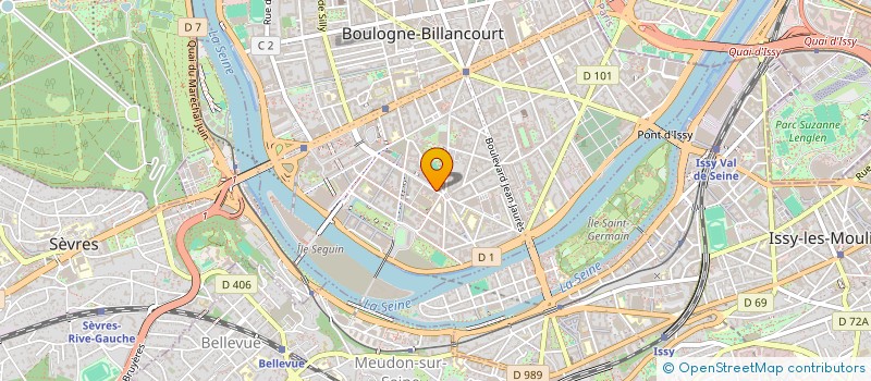 localisation de l'entreprise SCI HOME SWEET HOME à BOULOGNE-BILLANCOURT