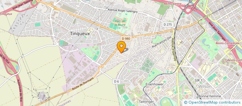 localisation de l'entreprise SCI HOME SWEET HOME  TINQUEUX