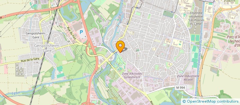 localisation de l'entreprise SCI HOME TRIO  ILLKIRCH-GRAFFENSTADEN