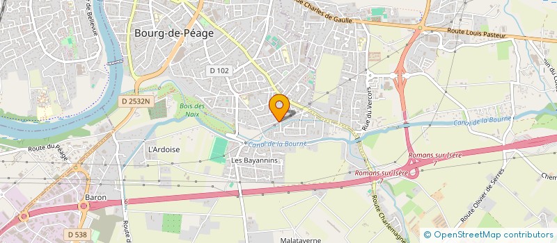 localisation de l'entreprise SCI HOME VSG  BOURG-DE-PEAGE