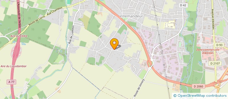 localisation de l'entreprise SCI HOMECARE  VILLEMANDEUR