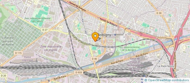 localisation de l'entreprise SCI HOMELANDS  BOBIGNY