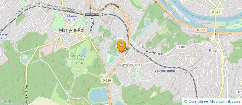 localisation de l'entreprise SCI HOMELLIS  LOUVECIENNES