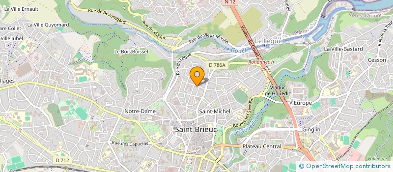 localisation de l'entreprise SCI HOMEO 2001  SAINT-BRIEUC