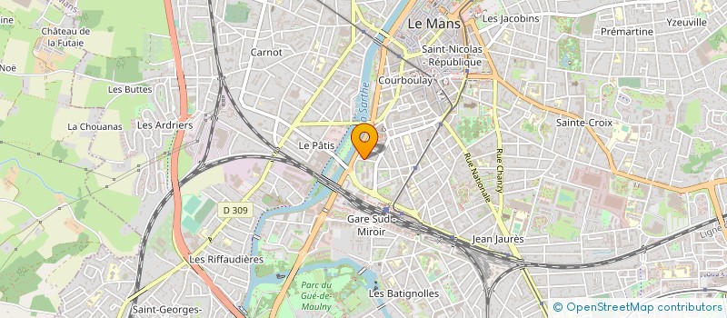 localisation de l'entreprise SCI HOMEOMED à LE MANS