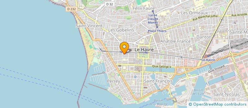 localisation de l'entreprise SCI HOMEPHARMA  LE HAVRE