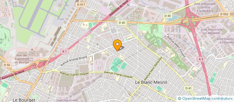 localisation de l'entreprise SCI HOMERE PHILADELPHIA  LE BLANC-MESNIL