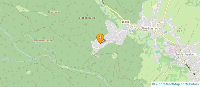 localisation de l'entreprise SCI HOMO-WEBER  OBERHASLACH