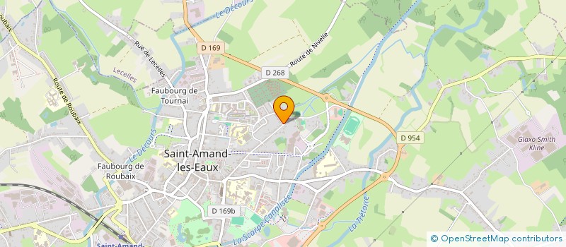 localisation de l'entreprise SCI HONETTE  SAINT-AMAND-LES-EAUX