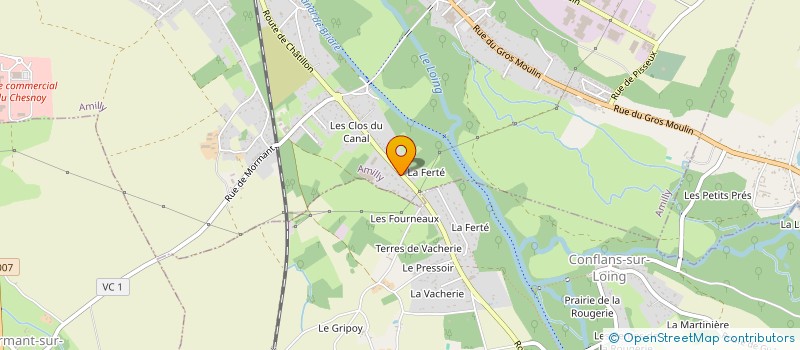 localisation de l'entreprise SCI HONGDA à AMILLY