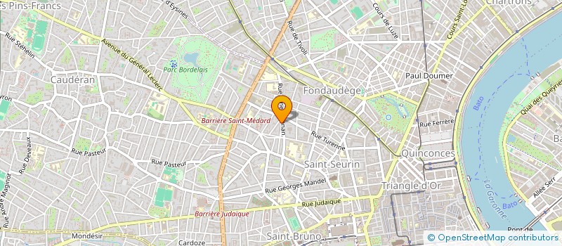 localisation de l'entreprise SCI HONKYS  BORDEAUX