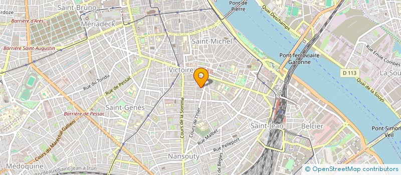 localisation de l'entreprise SCI HONORE  BORDEAUX