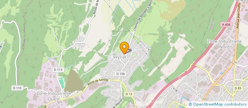 localisation de l'entreprise SCI HONORE à OYONNAX