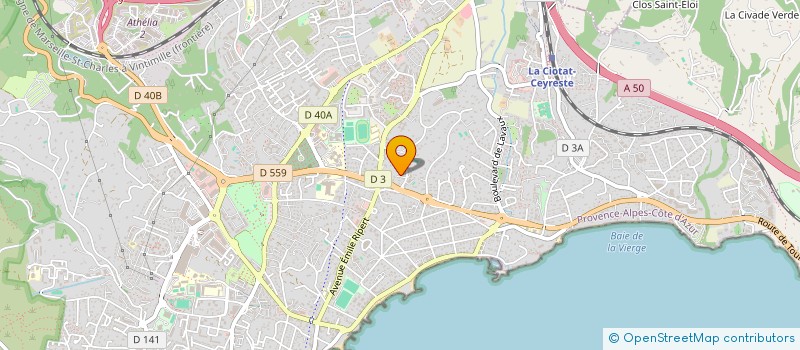 localisation de l'entreprise SCI HONORE  LA CIOTAT