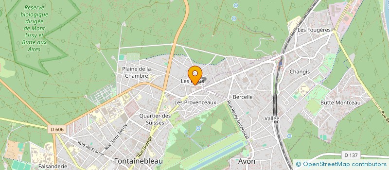 localisation de l'entreprise SCI HONORE GERVAIS  FONTAINEBLEAU