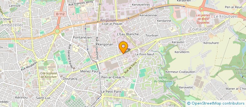 localisation de l'entreprise SCI HONORE VILLENEUVE  BREST