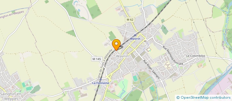 localisation de l'entreprise SCI HONSHU  WAVRIN