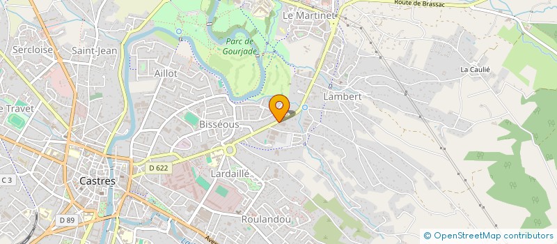 localisation de l'entreprise SCI HOPE  CASTRES