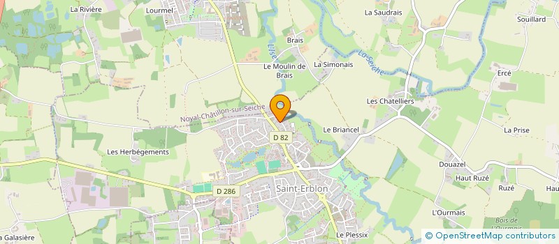 localisation de l'entreprise SCI HOPES  SAINT-ERBLON