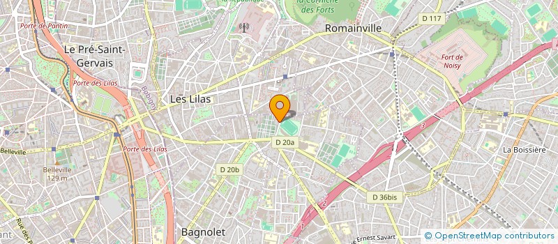 localisation de l'entreprise SCI HOPOPOPOP  BAGNOLET