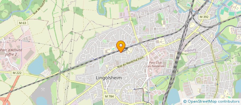 localisation de l'entreprise SCI HOPS  LINGOLSHEIM