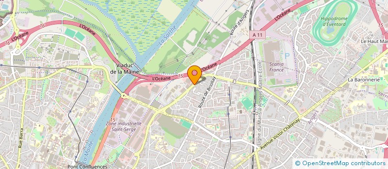 localisation de l'entreprise SCI HORACE à ANGERS