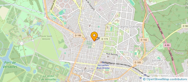 localisation de l'entreprise SCI HORACE  LE CHESNAY-ROCQUENCOURT