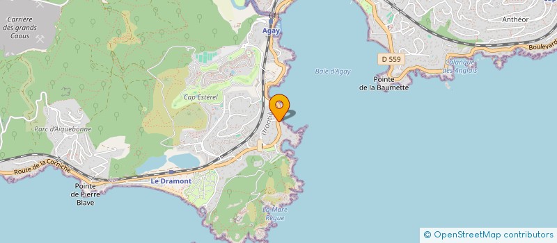 localisation de l'entreprise SCI HORACE AGS  SAINT-RAPHAEL