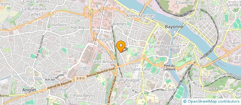 localisation de l'entreprise SCI HORGAVE à BAYONNE