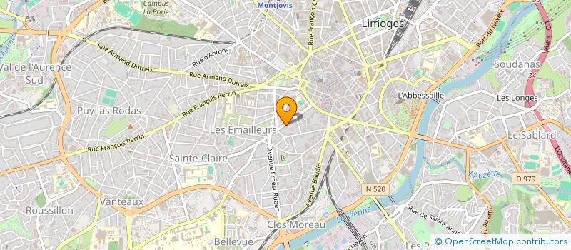 localisation de l'entreprise SCI HORIZON 1 à LIMOGES