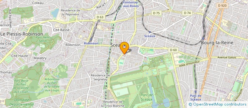 localisation de l'entreprise SCI HORIZON 2005 à SCEAUX