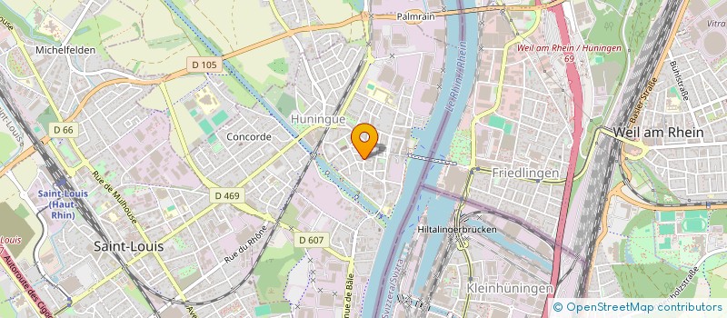 localisation de l'entreprise SCI HORIZON 2006  HUNINGUE