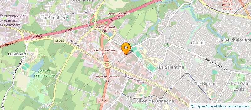 localisation de l'entreprise SCI HORIZON 2021 à ORVAULT