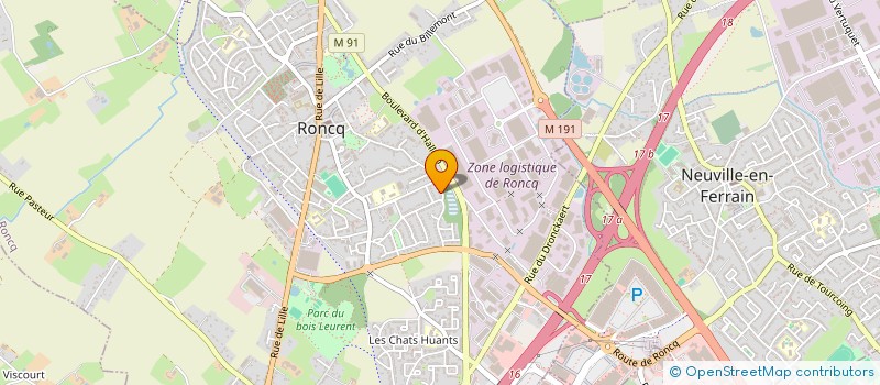 localisation de l'entreprise SCI HORIZON 24 à RONCQ