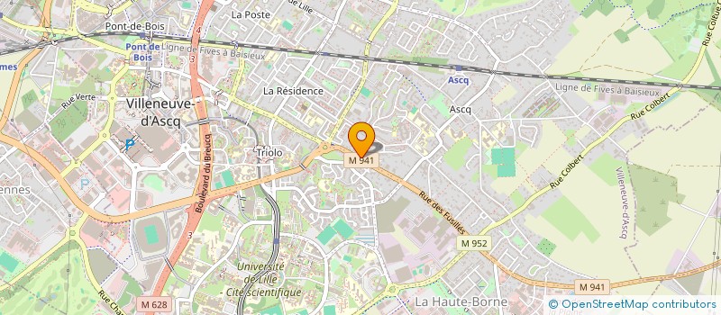 localisation de l'entreprise SCI HORIZON 25 à VILLENEUVE-D'ASCQ