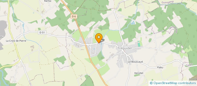 localisation de l'entreprise SCI HORIZON  TREGUIDEL