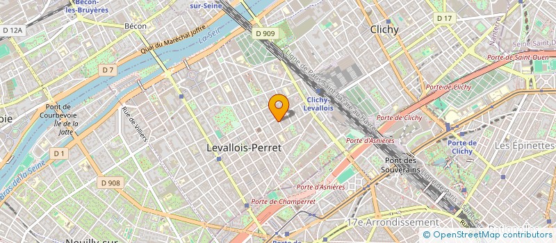 localisation de l'entreprise SCI HORIZON à LEVALLOIS-PERRET